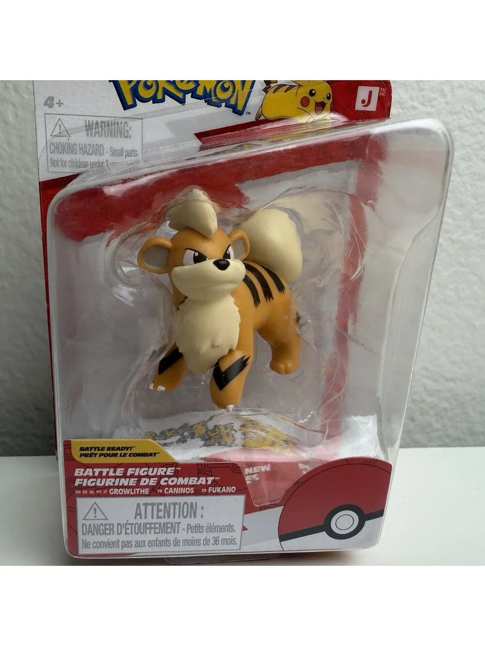 Pokémon Growlithe Battle Figure Jazwares 2” Action Figure New Sealed 2025 NIB